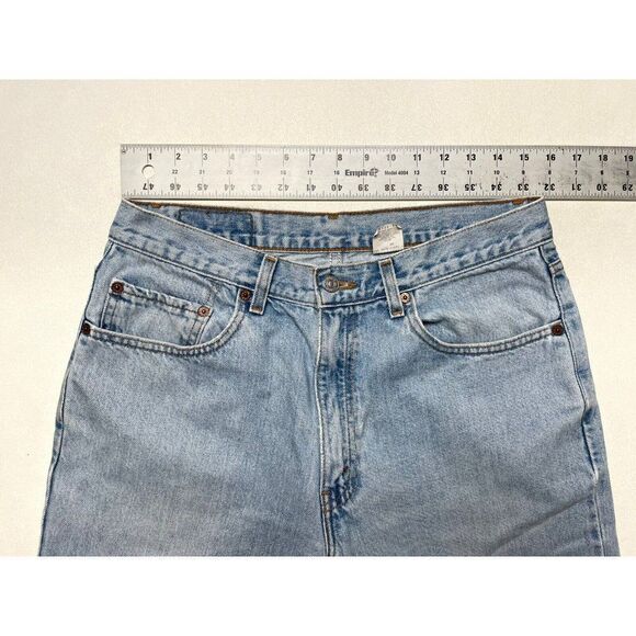 VINTAGE Levi's 550 Denim Jeans Men Size 32 X 31 Light Blue Tag Size 34 X 32 - Picture 9 of 11
